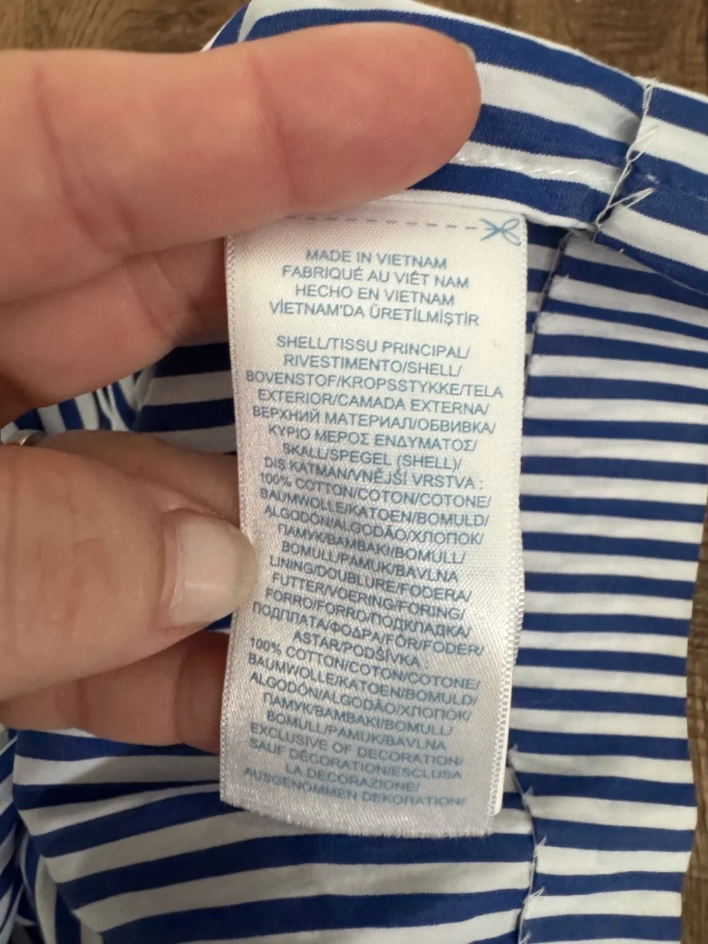 Ralph Lauren Polo Blue Striped 2 Piece Dress Pinafore Bloomer Size 9 Months A